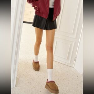 Commense - Fur Integrated Platform Snow Boots in Brown